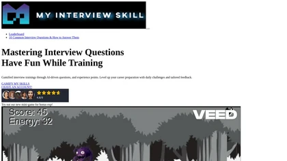 Gamified Interview Training